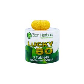Zion Herbals Lucky 80 Kratom Extract Tablets - 3 Count