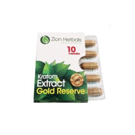 Zion Herbals 10 Caps Gold Reserve Extract  Blister Pack
