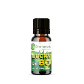 Zion Herbals Lucky 80 10ml with 80% MIT Liquid Kratom