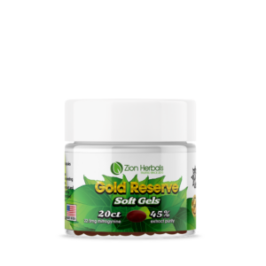 Zion Herbals Gold Reserve with 45% MIT Soft Gel Kratom