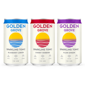 Golden Grove Kratom Lion’s Mane Sparkling Tonic 4 Pack