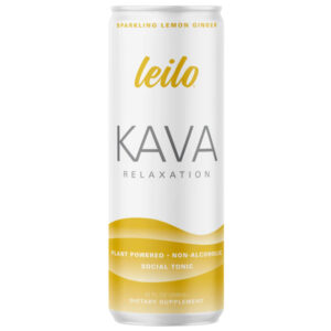 Leilo Kava Non-Alcoholic Beverage Relaxation Social Tonic - Lemon Ginger