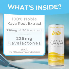 Leilo Kava root extract Kava relaxation non-alcoholic drinks sparkling social tonic